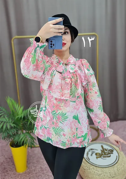 شومیز یقه چین 1