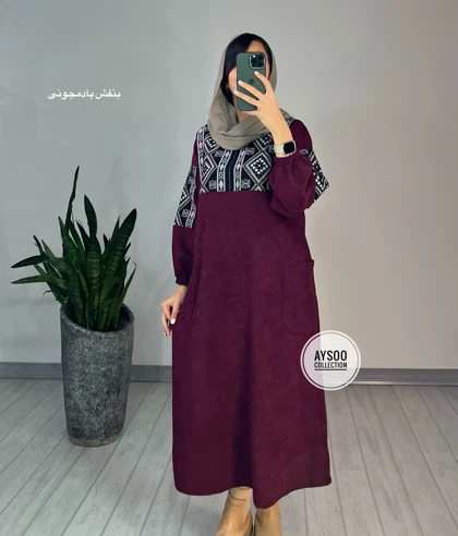 پیراهن مانتویی آتریسا