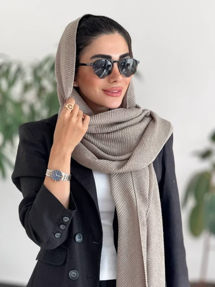 شال موهر پلیسه پاییزه زنانه