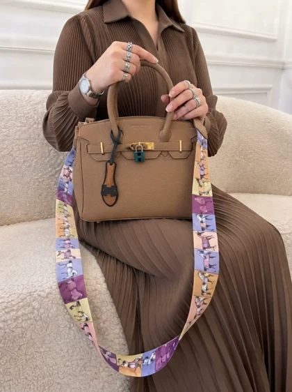 کیف چرم HERMES قهوه ای هرمس ترند مد
