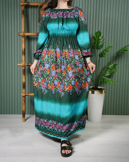 پیراهن ساحلی گلبهار R7532