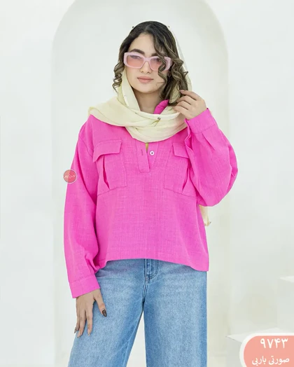 شومیز کراپ جلو بسته 9743