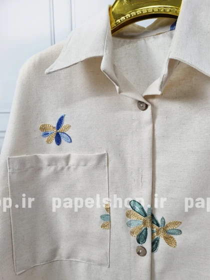 شومیز گلدوزی پاچه کنفی