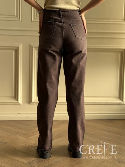 جین نیم بگ کمر ریش قد 110