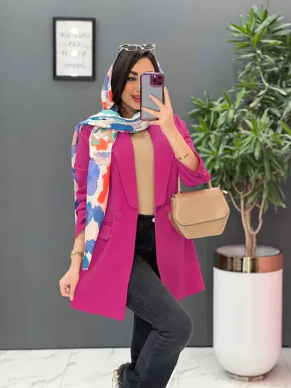 مانتو کتی مازراتی آستین سه دکمه