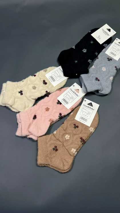 جوراب مچی پشمی 4 طرح مختلف