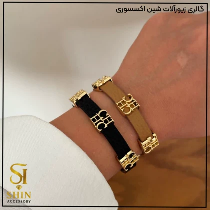 دستبند چرمی زنانه کد dzch15