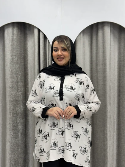 شومیز نخی 4 دکمه : کد 400