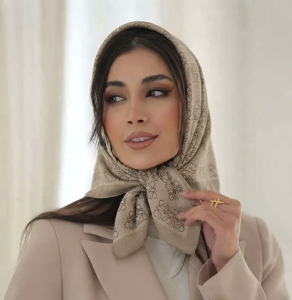 مینی اسکارف نخی کالکشن کرم