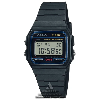 ساعت کاسیو دیجیتالی مشکی Casio F-91W-282