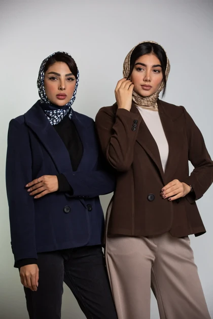 کت زنانه یقه بلیزر کشمیر