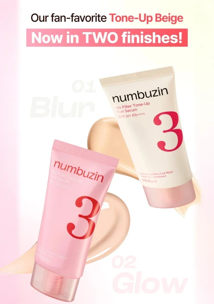 سرم ضد آفتاب و روشن‌کننده نامبوزین مدل No.3 Tone-Up Glow 02 حجم 50 میل