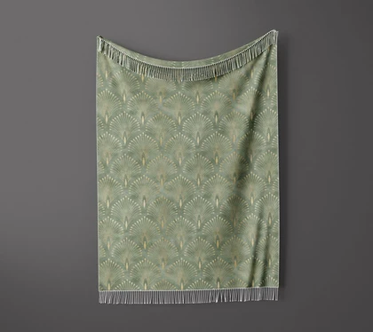 شال مبل ریش دار sofa shawl 78