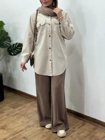مانتو مداد رنگی پسته (کد 3140)
