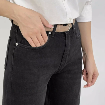 شلوار جین نیم بگ 1007588