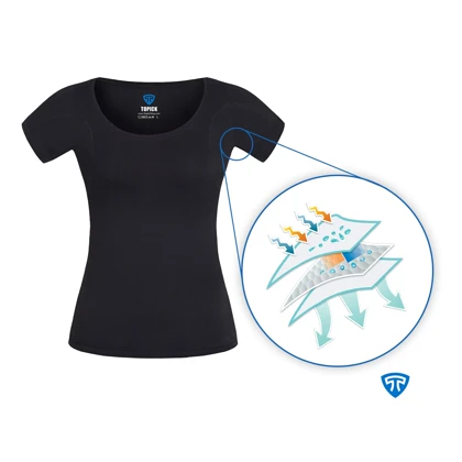 تیشرت ضد تعریق زنانه مشکی