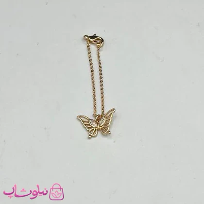آویز ساعت زنانه وای اس ایکس طرح پروانه کد 899