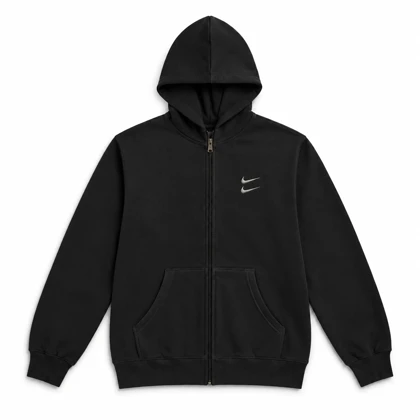 سویشرت دورس کلاهدار مردانه نایکی مدل Double Nike-مشکی