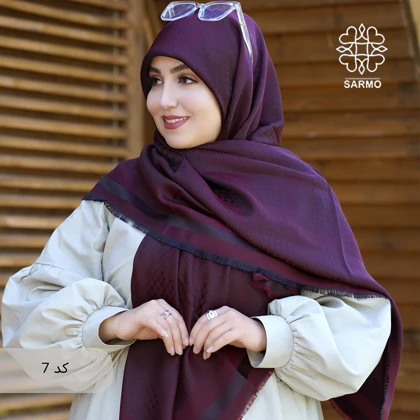 روسری نخ ژاکارد رونا پیچی
