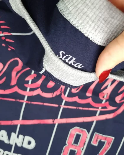 ست راحتی مردانه نیم آستین طرح baseball سیلکا