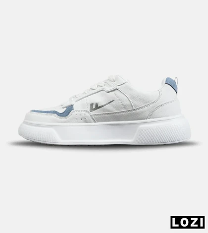 کفش کتانی مردانه سفید آبی FASHION مدل 7871