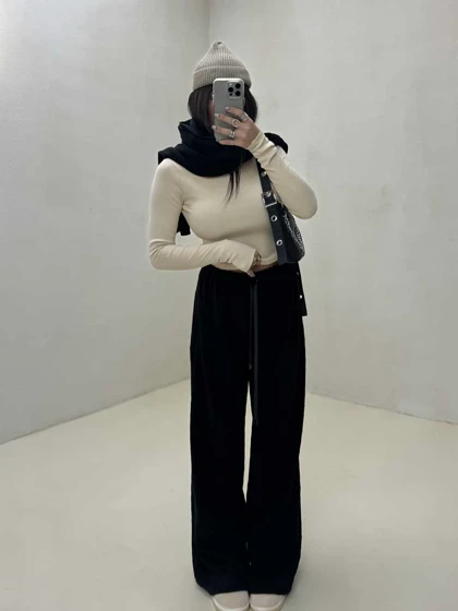 شلوار بگ طرحدار