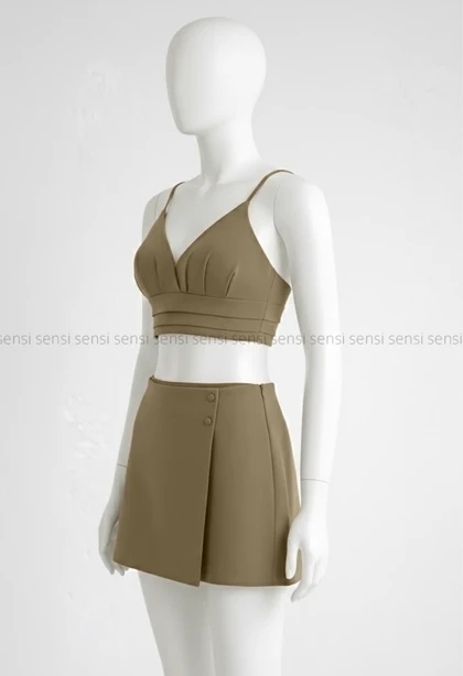 ست نیم‌تنه دامن نما مازراتی کد1005328