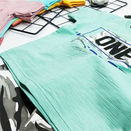 ست پسرانه تیشرت شلوارک چریکی ONE