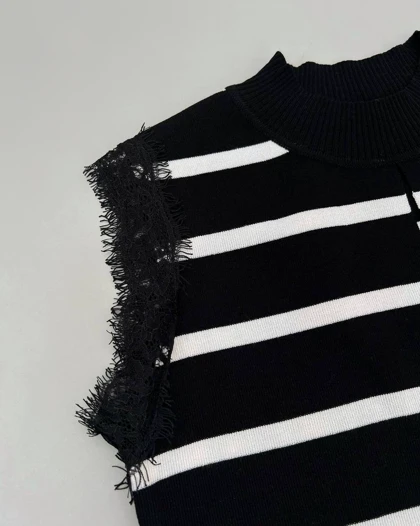 تاپ بافت راه راه تک‌رنگ کد 4208