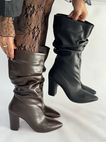 نیم بوت چروک کوتاه مکس 2381