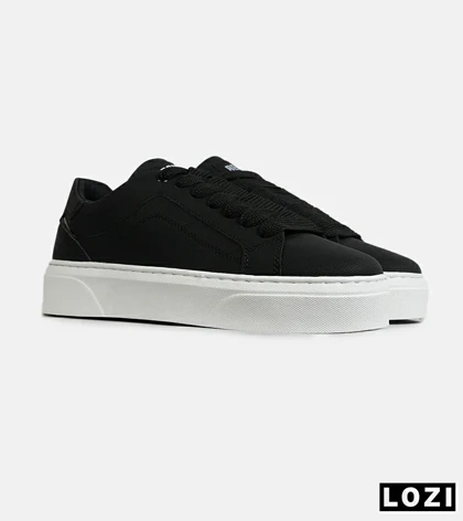 کفش کتانی مردانه مشکی BERSHKA مدل 7736