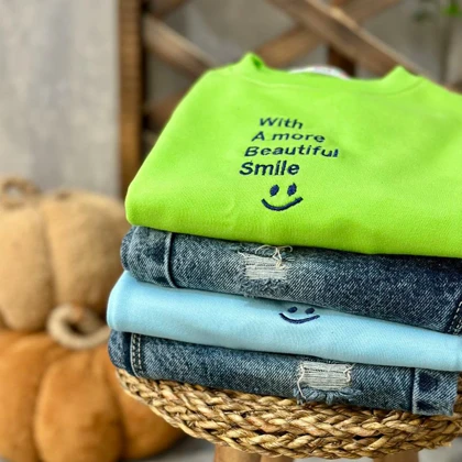 بلوز و شلوار جین پسرانه مدل Smile