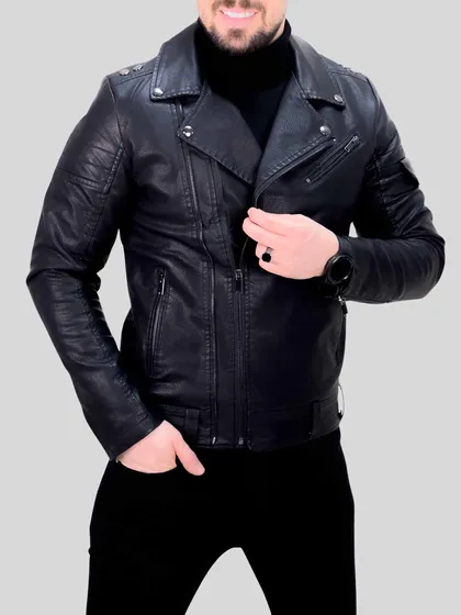 بایکر چرم 602 مشکی