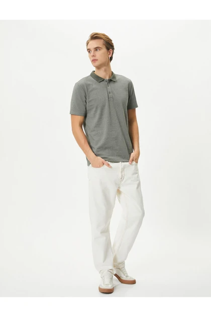 تیشرت یقه پولو مردانه koton