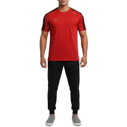 تیشرت ورزشی فلامنت سوزنی مردانه تکنیک پلاس 07 مدل TS-170