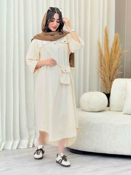 پیراهن جیب پاکتی کیف دار