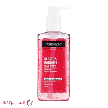 ژل شستشوی شفاف کننده نوتروژینا مدل CLEAR & RADIANT حجم 200 میل