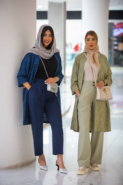 مانتو ژاکارد جیب هلال