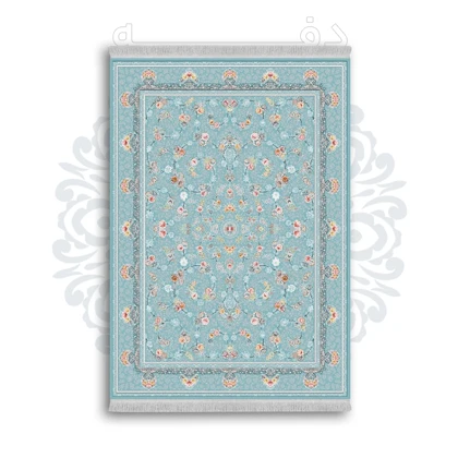*جدید* فرشینه از جنس پارچه شانل مخمل ترک طرح فانتزی برند دفه کد 570