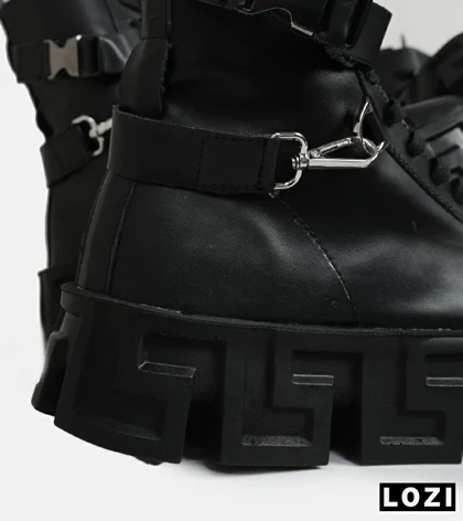 بوت مردانه مشکی VERSACE مدل 5761