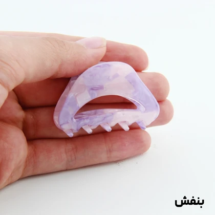 کلیپس دخترانه مدل بند انگشتی طرح مثلثی آبرنگی