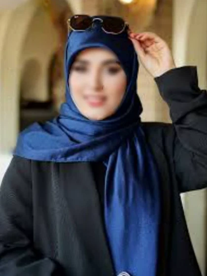 روسری مجلسی شاین دار مدل سرو