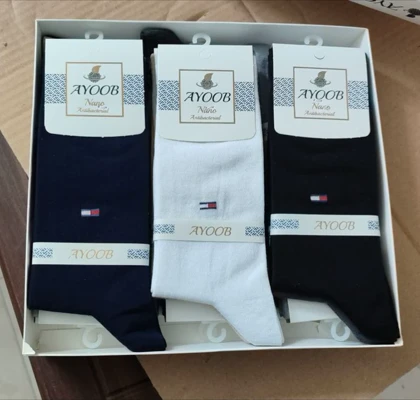 تولیدی جوراب ساق بلند مردانه 12 جفتی فری سایز