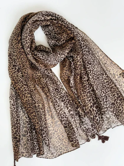 2059-شال نخی پلنگی