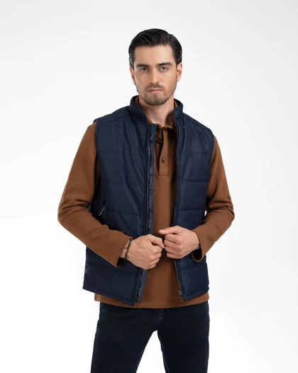 ام کی کالکشن جلیقه mk-22243-navy-blue
