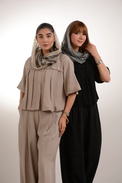 شومیز سیلک پیلی دار