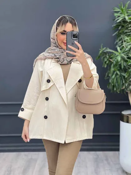 مانتو ژیله دکمه دار
