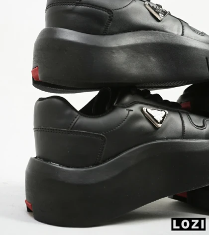 کفش کتانی کژوال مردانه مشکی Prada