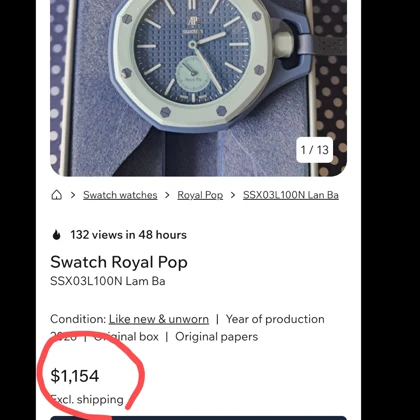 ساعت رویال پاپ آبی Royal Pop , OMEGA X AP