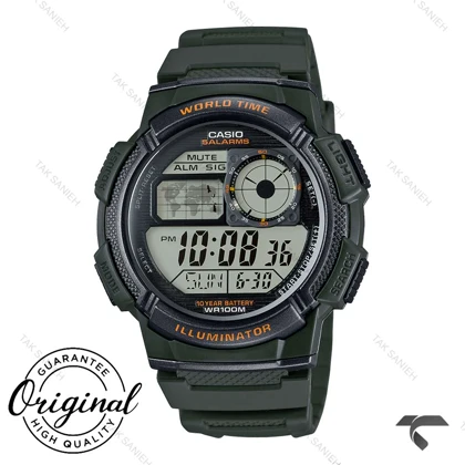 ساعت کاسیو مردانه AE-1000W-3AV اصل سبز Casio-11943-G